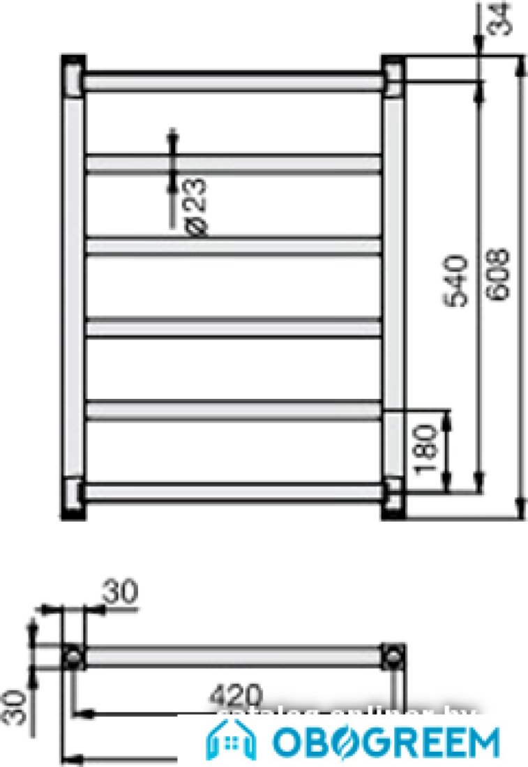 Полотенцесушитель Zehnder Stalox STXI-060-045