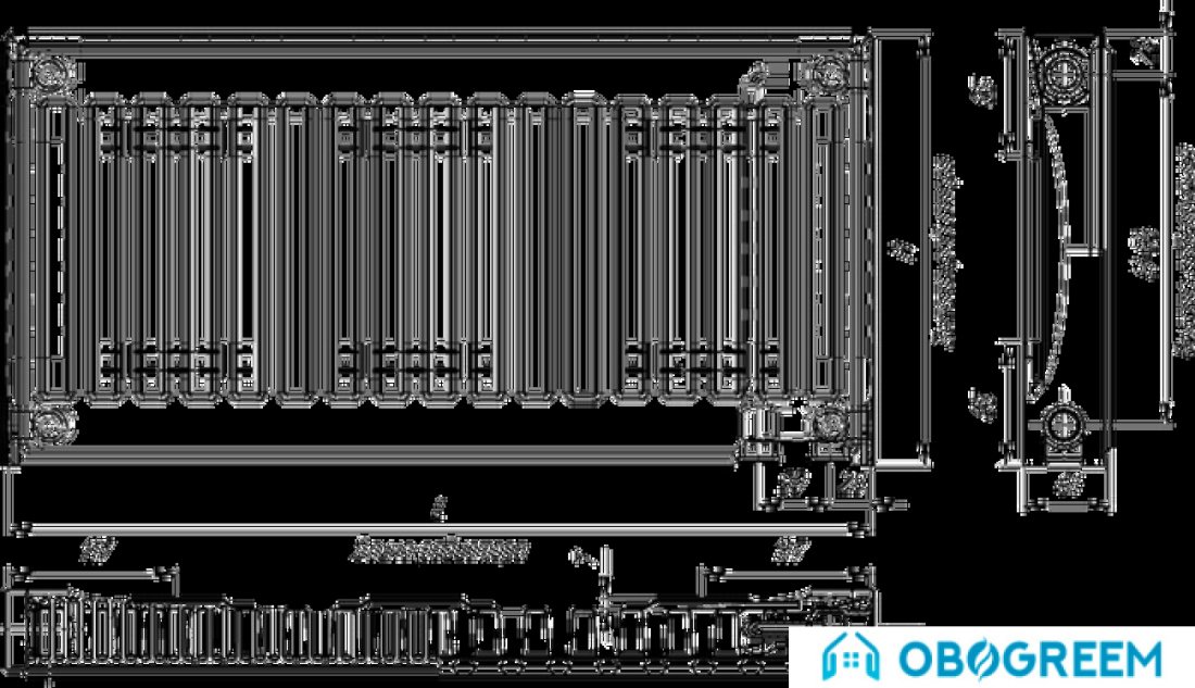 Стальной панельный радиатор Лидея ЛК 11-610 тип 11 600x1000