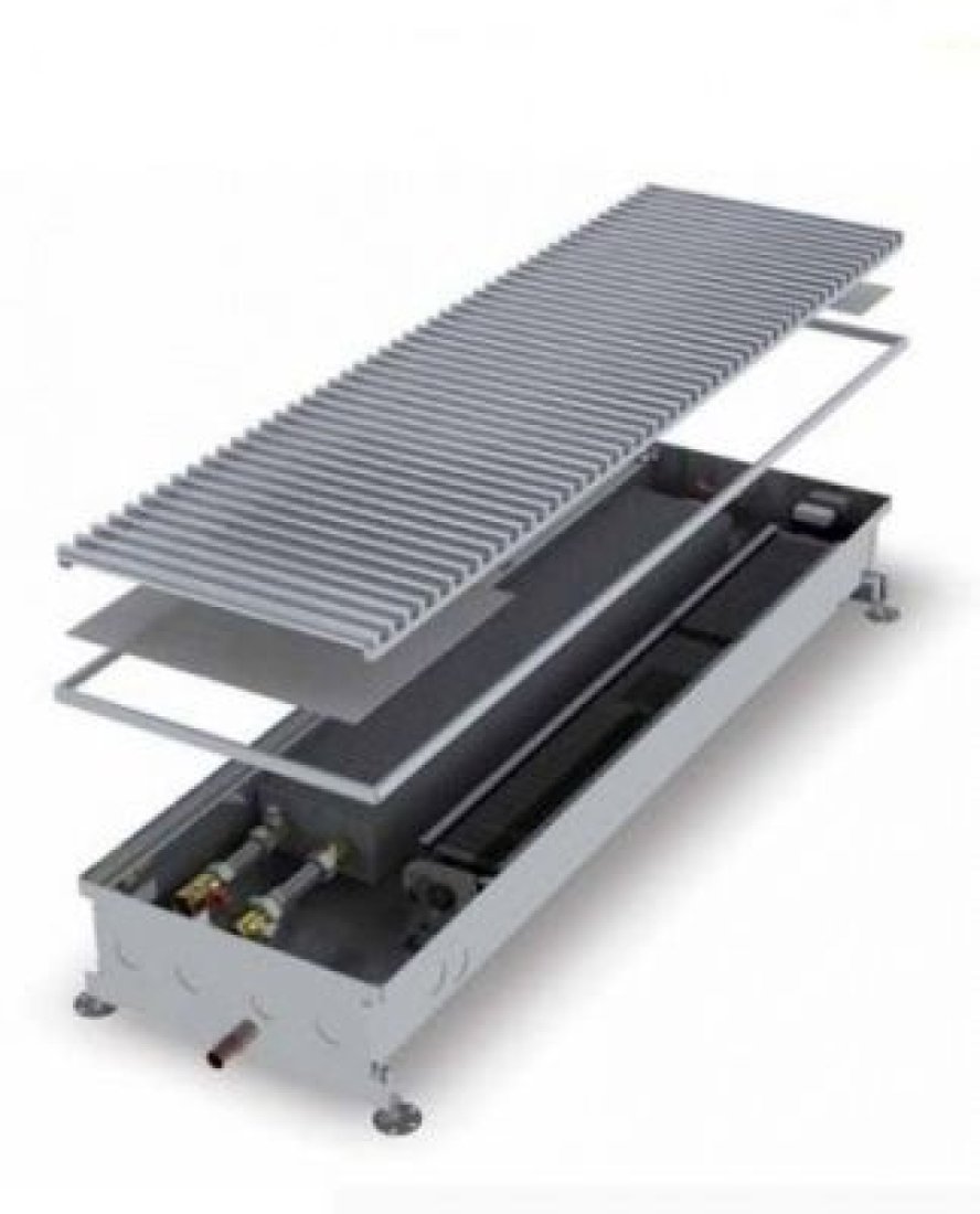 Внутрипольный конвектор с вентилятором для влажной среды COIL-KO 1500L