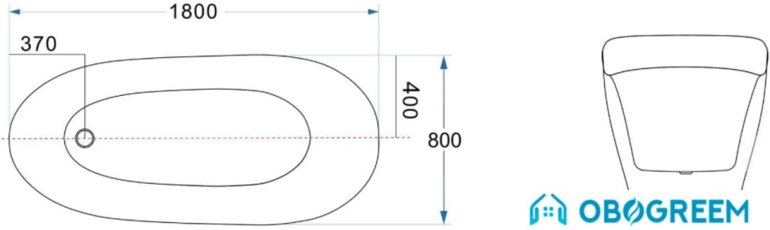 Ванна Fiinn Гранада 180x80 A-5004