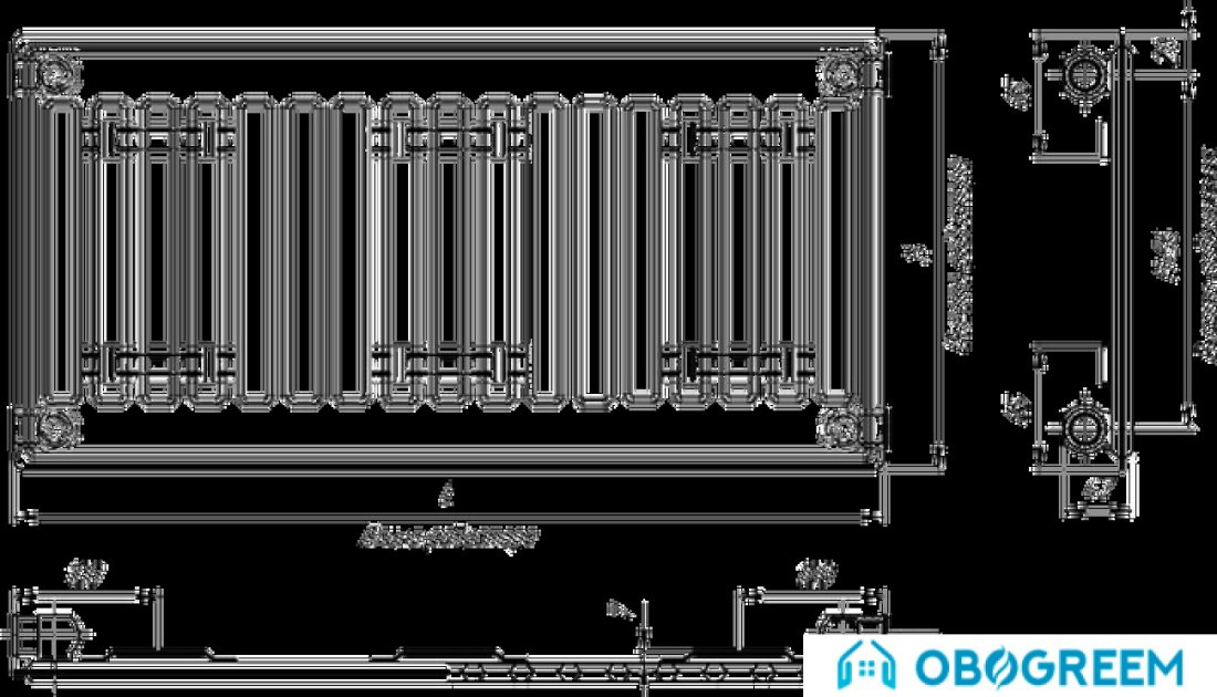 Стальной панельный радиатор Лидея ЛК 10-504 тип 10 500x400