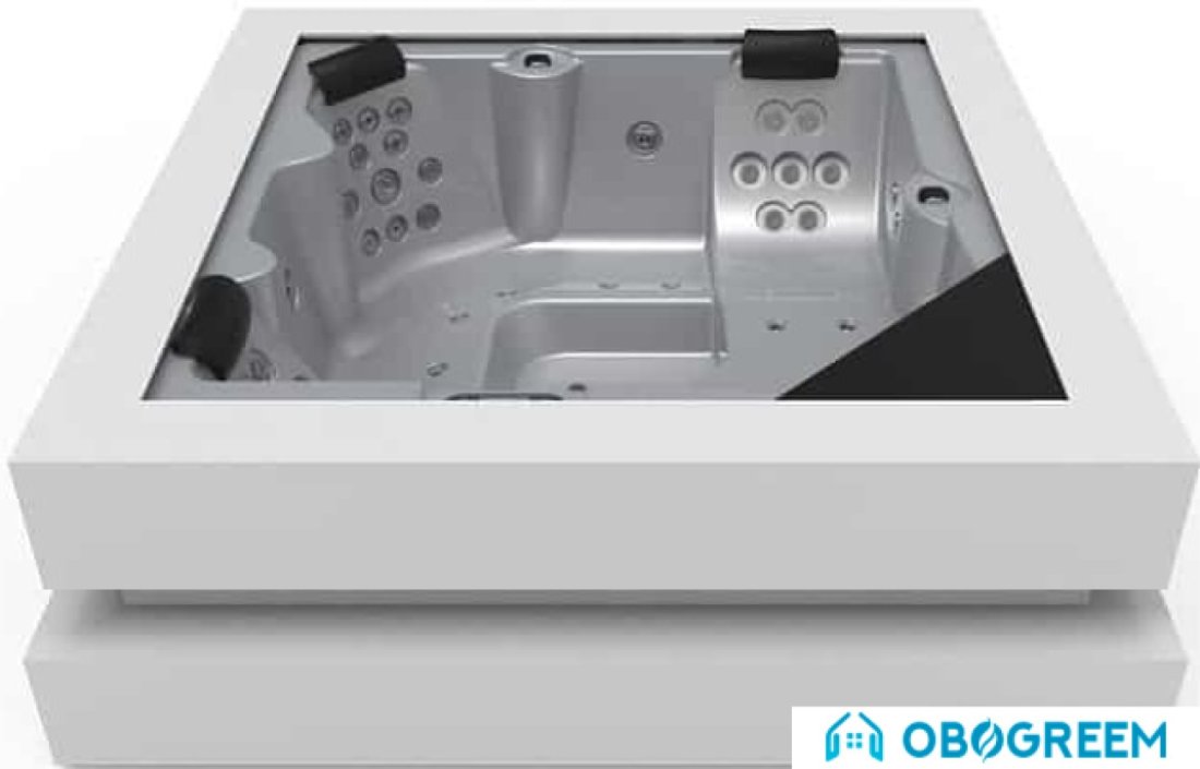 Ванна Aquavia Spa Cube Ergo (silver/solid surface)