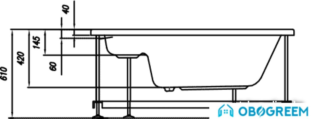 Ванна Kolpa-San Accordo 140x70