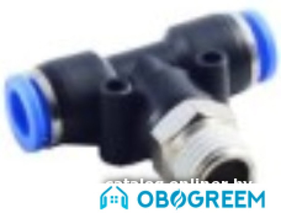 Фитинг RockForce Фитинг Т-образный для пласт. труб 10 мм 1/4" RF-SPB10-02