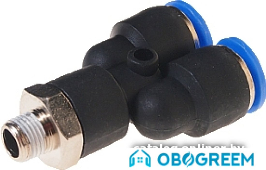Фитинг RockForce Фитинг Y-образный для пласт. труб 10 мм 1/8" RF-SPX10-01