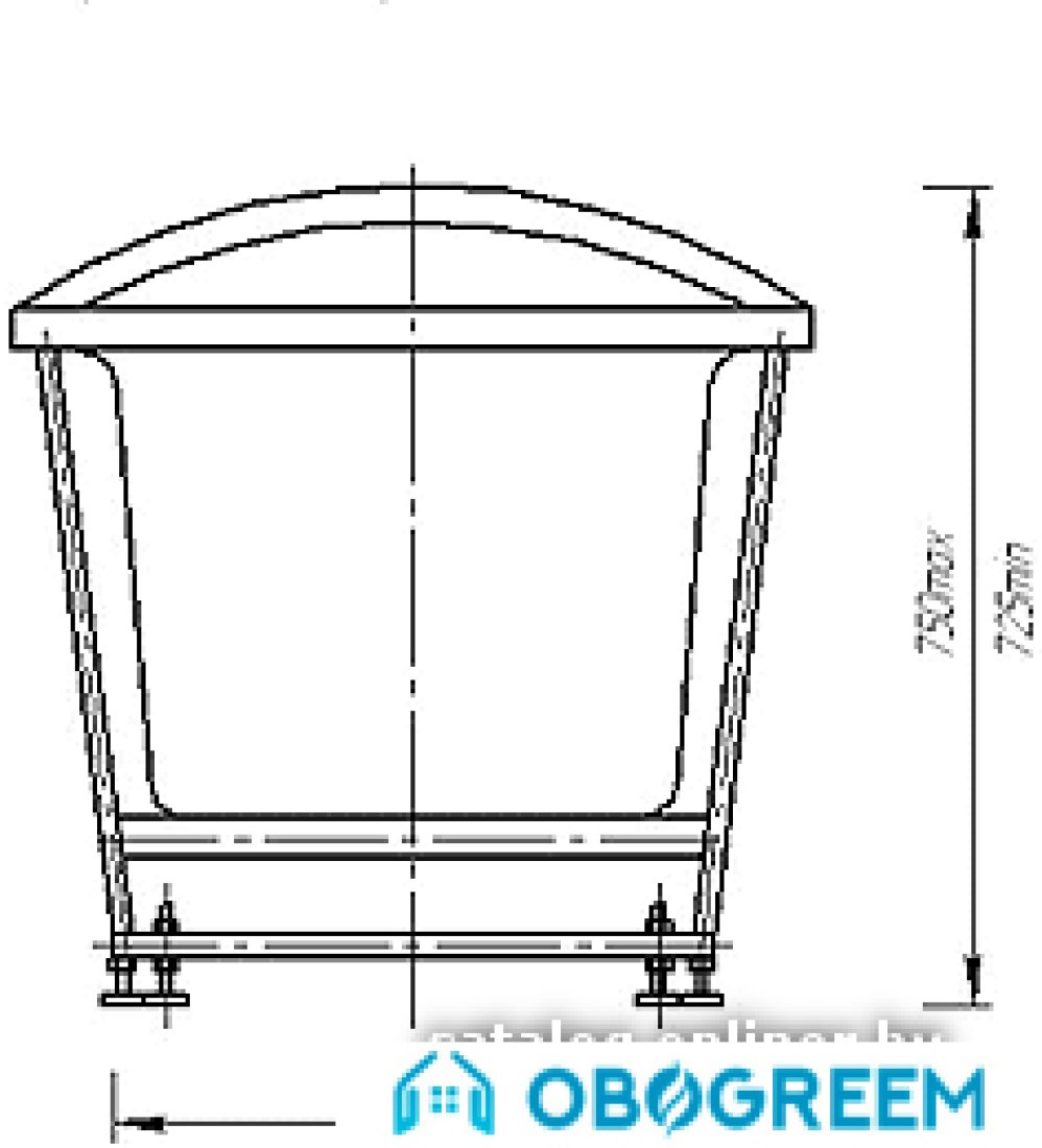 Ванна Aquatek Европа 180x80 L