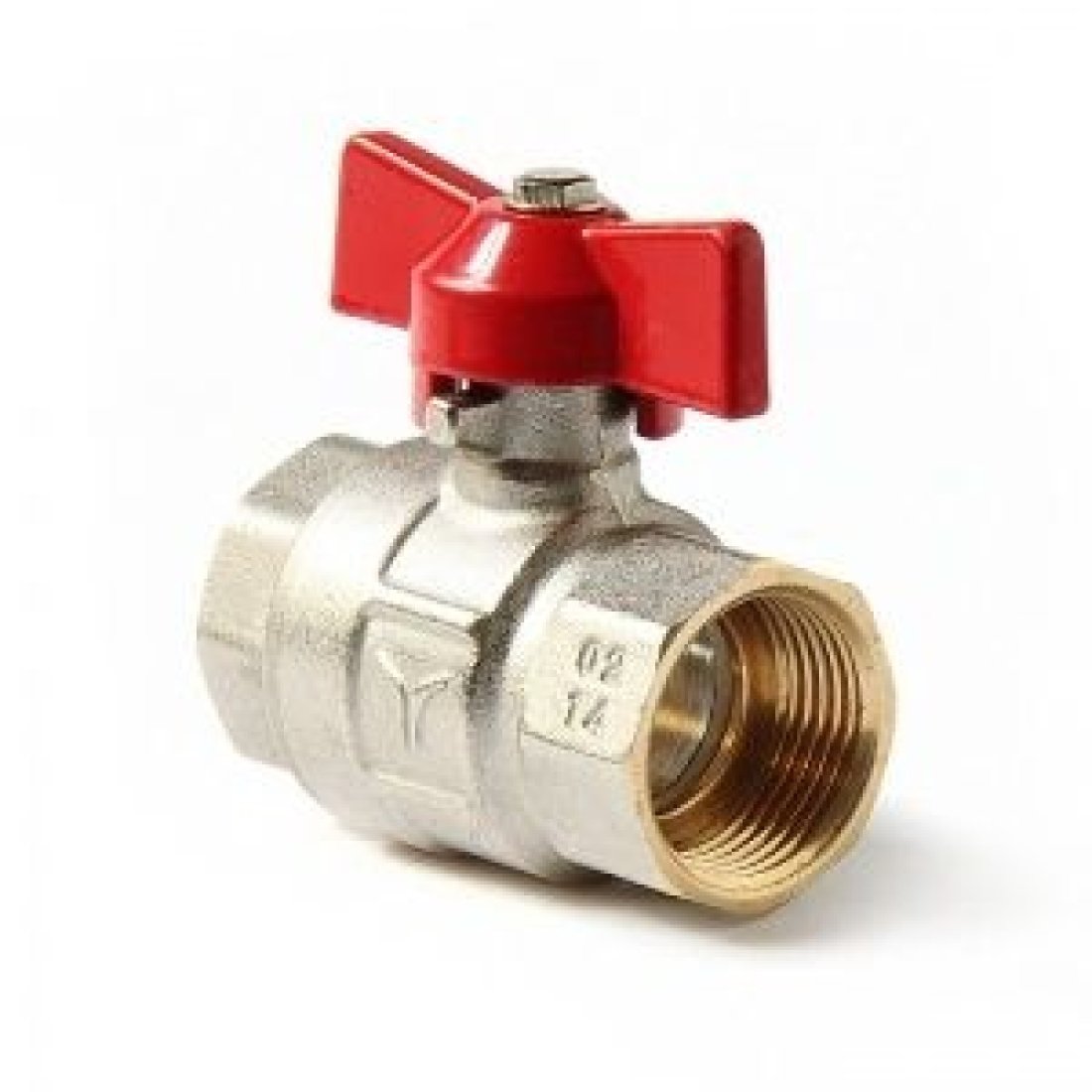 Кран шаровой ручка бабочка, В-В, стандартный проход 1/2 Pro Aqua Valves