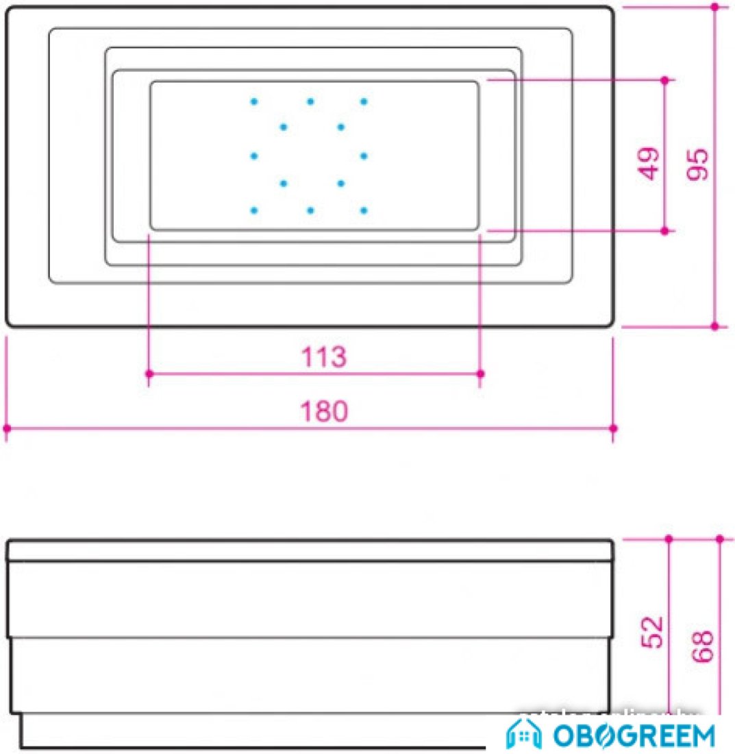 Ванна Balteco Quadrum 2 S4 180x95