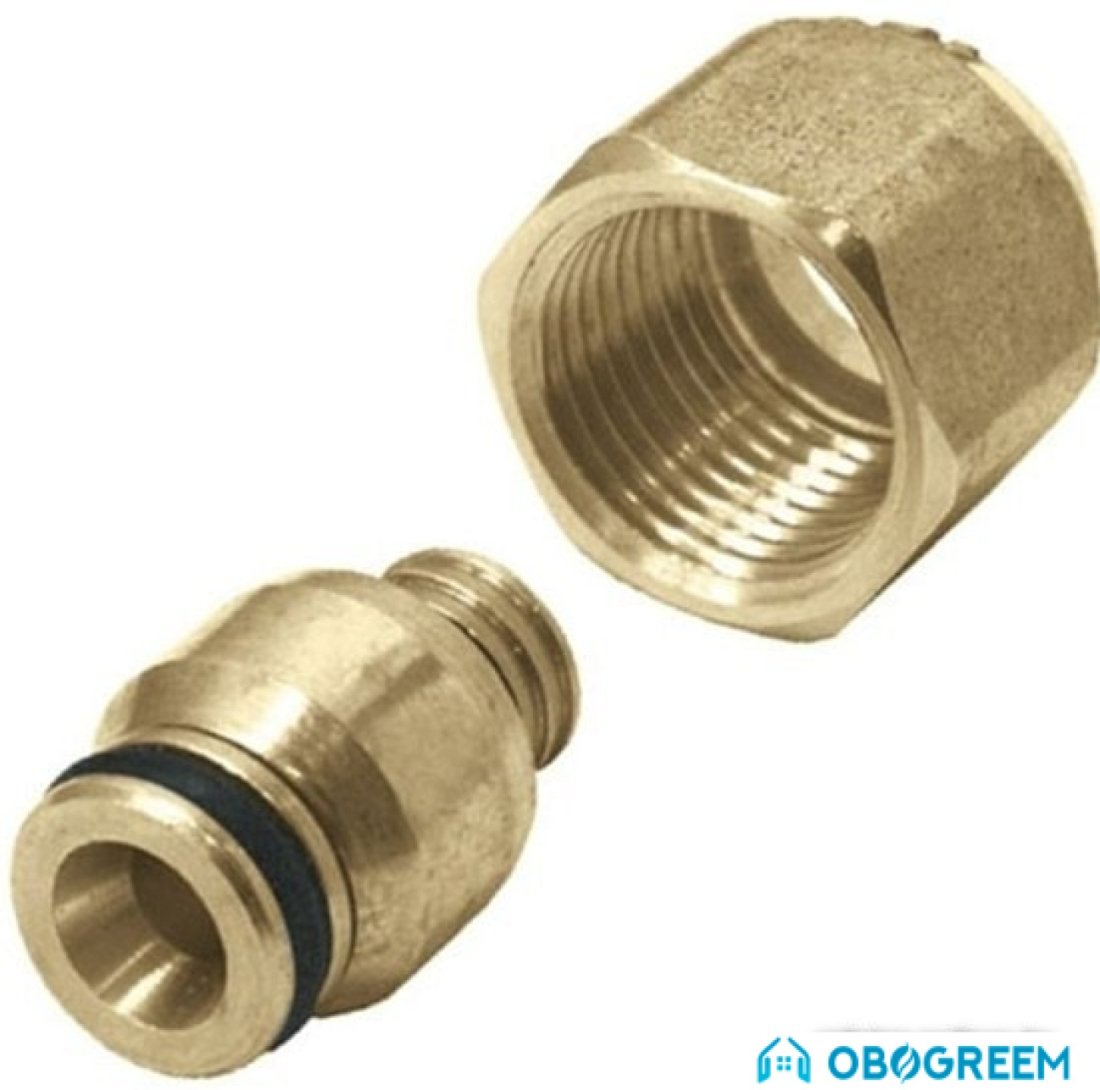 Фитинг KAN Соединитель для многослойных труб 16x3/4 1010040006