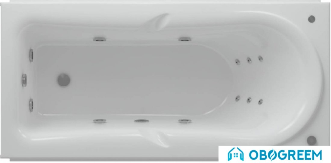 Ванна Aquatek Леда 170x80 (левая, с экраном)