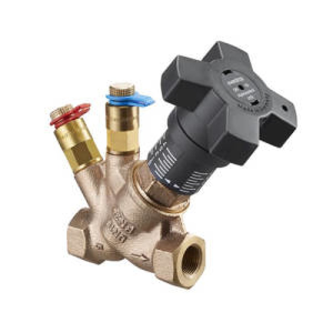 Вентиль регулирующий Oventrop Hydrocontrol VTR (25 бар) - Ду15 (ВР/ВР, с 2-мя ниппелями)