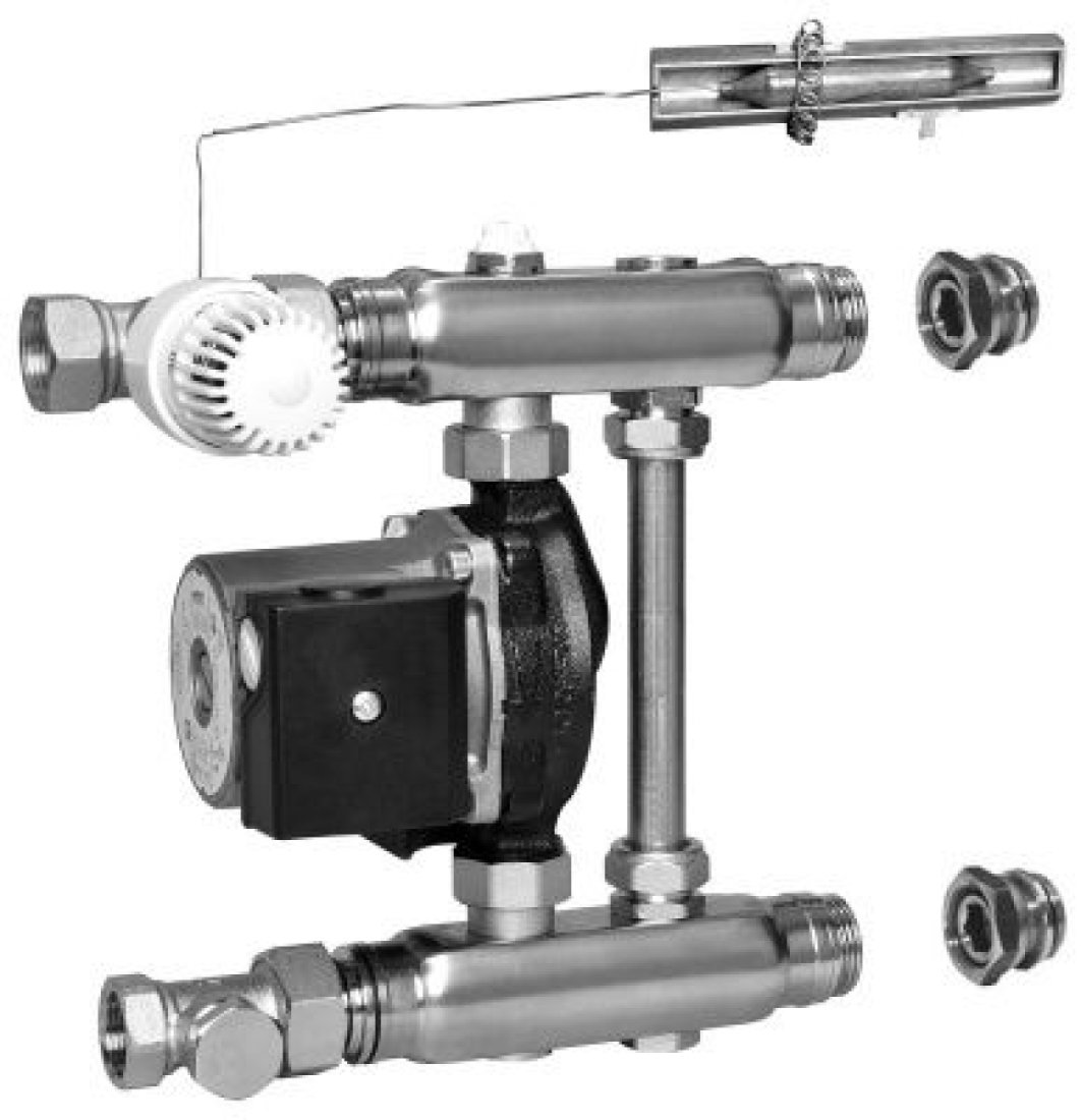 Насосно-смесительный узел Meibes F 36 RW 1794242 с насосом Grundfos UPS 15-50/130