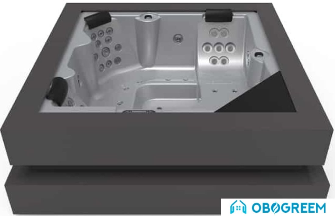 Ванна Aquavia Spa Cube Ergo (silver/graphite)