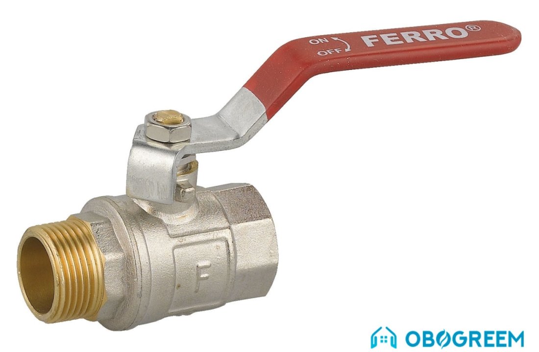 Фитинг Ferro Шаровой кран Normal НР-ВР 3/4” KP21W