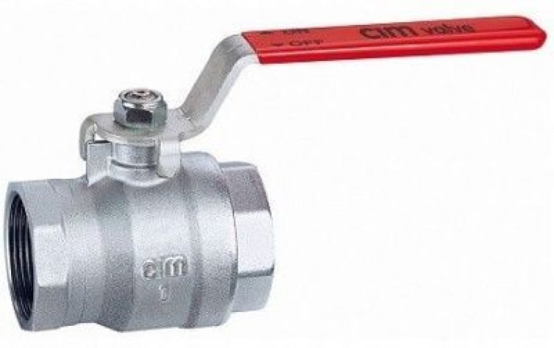 Кран шаровой RED5 1.1/4" серии RED5 полнопроходной PN30 BB плоский рычаг Cimberio