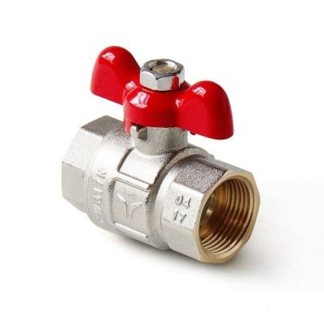 Кран шаровой полнопроходной ручка бабочка, В-В 3/4 Pro Aqua Valves
