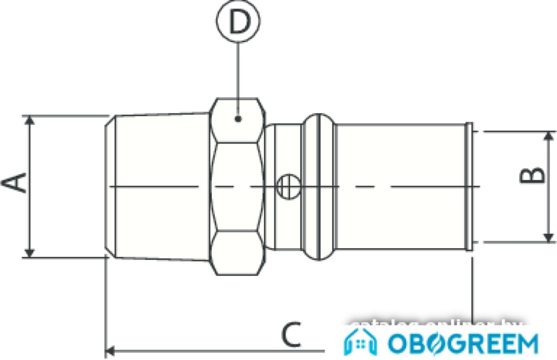 Фитинг APE Ниппель 16x3/4" (2.0) [3AP1013416]