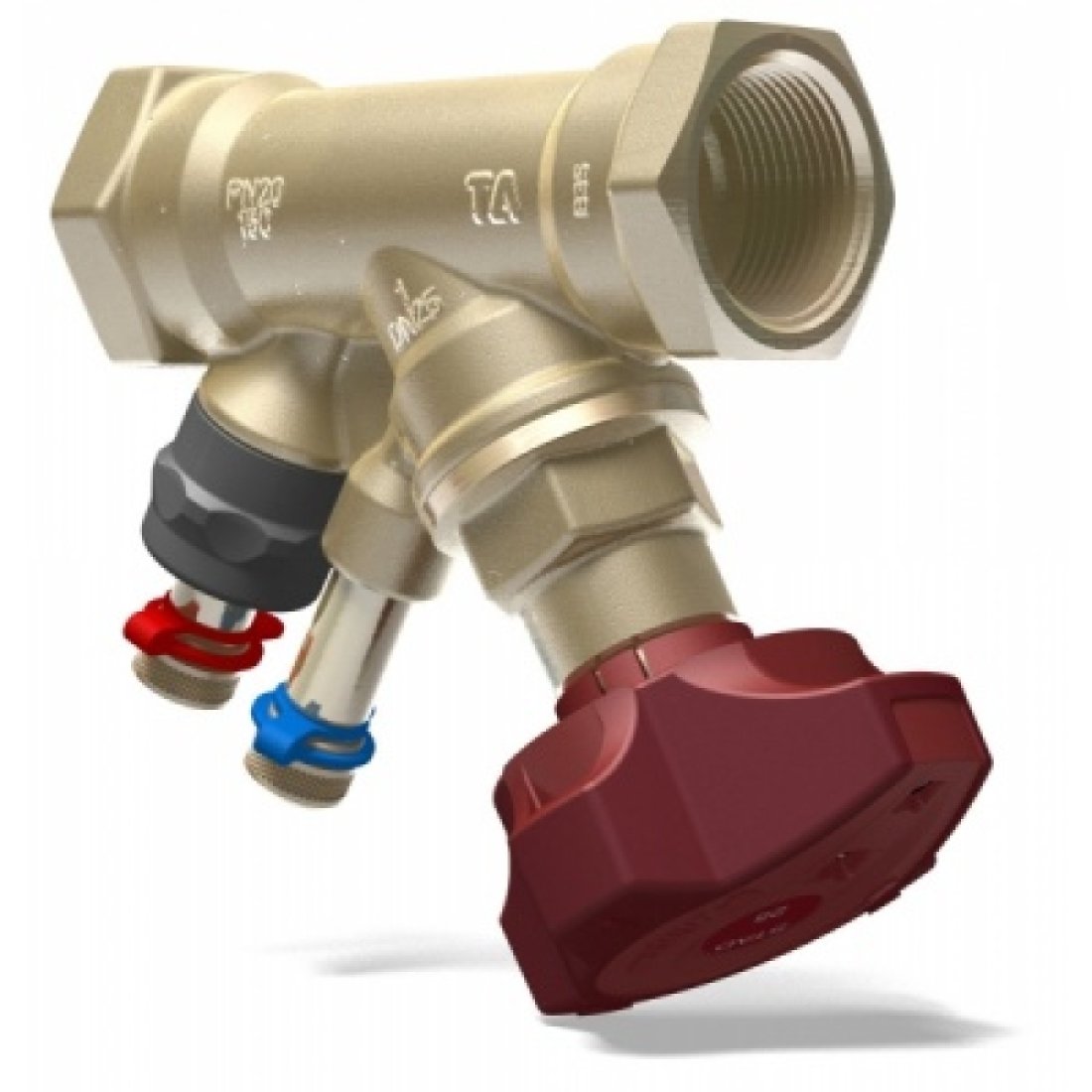 Балансировочный клапан STAD, без дренажа G 1/2", DN15, ВР, AMETAL