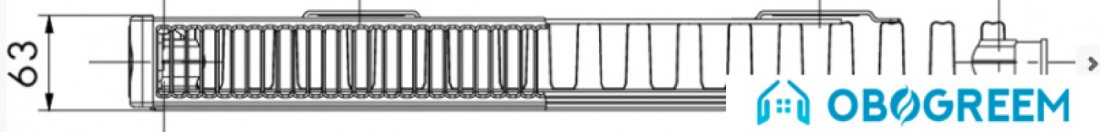 Стальной панельный радиатор Terra teknik 11 БП 500x1400