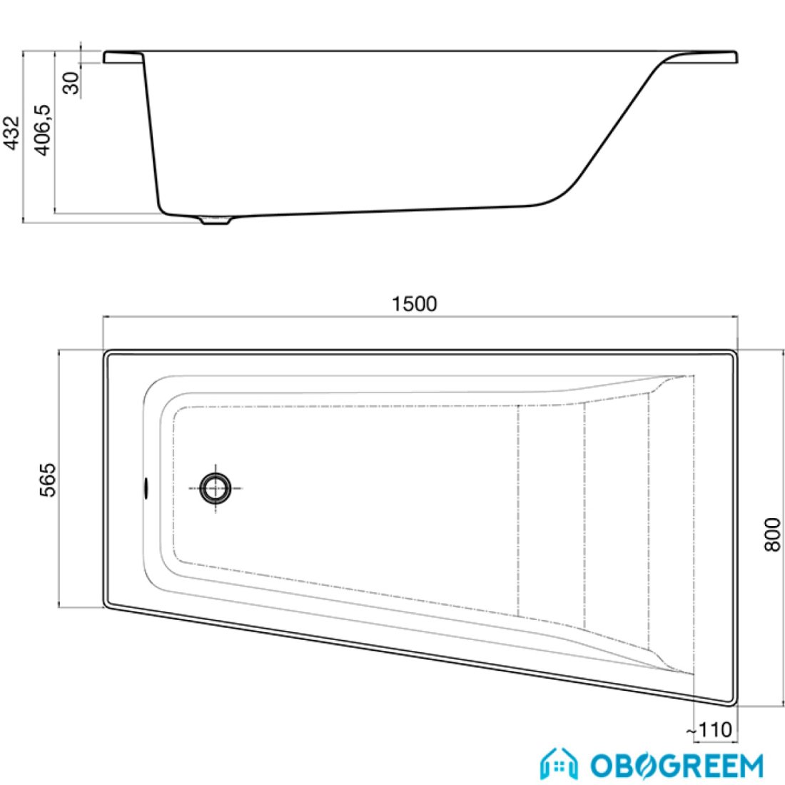 Ванна Roca Easy 150x80 [248406000]