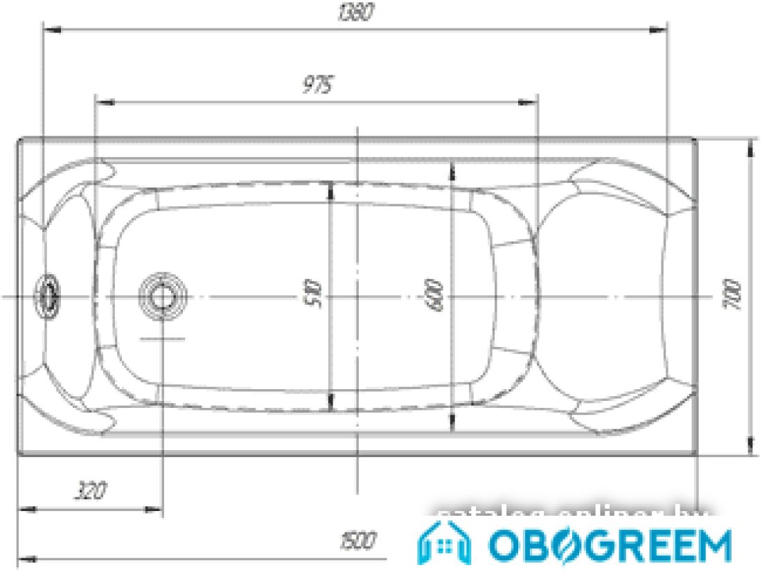 Ванна Aquatek Альфа 150x70