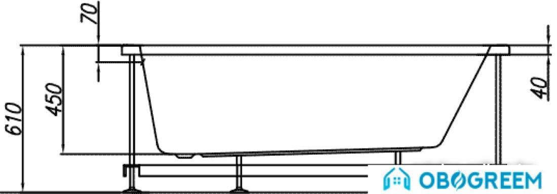 Ванна Kolpa-San Adela 160x70