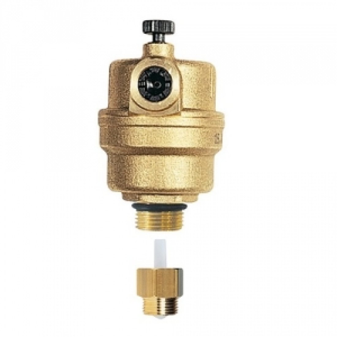 Воздухоотводчик автоматический WATTS MKVR - 1/2" (PN10, 110°С, воздухоотвод вверх, обратный клапан)