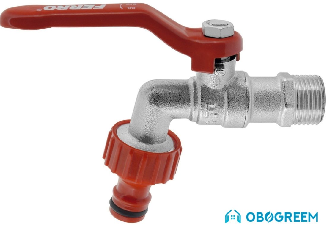 Запорная арматура Ferro Шаровой кран водоразборный 1/2" рычаг KCP1E