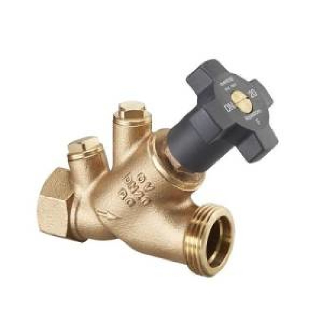 Клапан балансировочный Oventrop Aquastrom F - 1/2" х 3/4" (ВР/НР, PN16, Tmax 120°C)