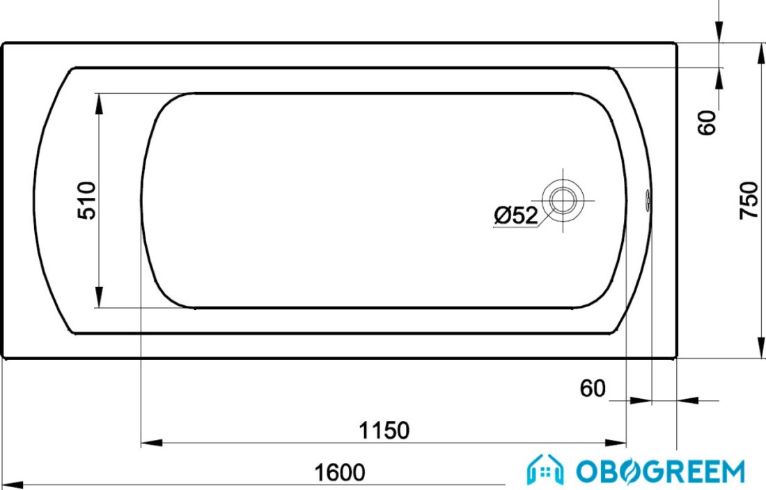 Ванна Kolo Perfect 160x75