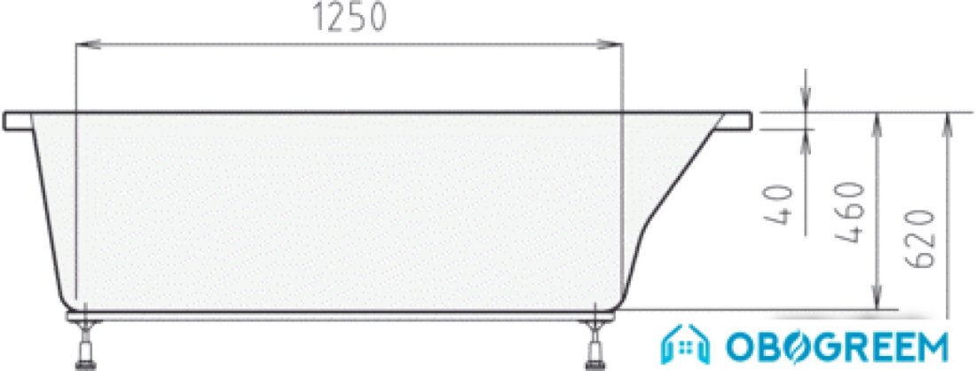 Ванна Alpen Tigra 170x80 L