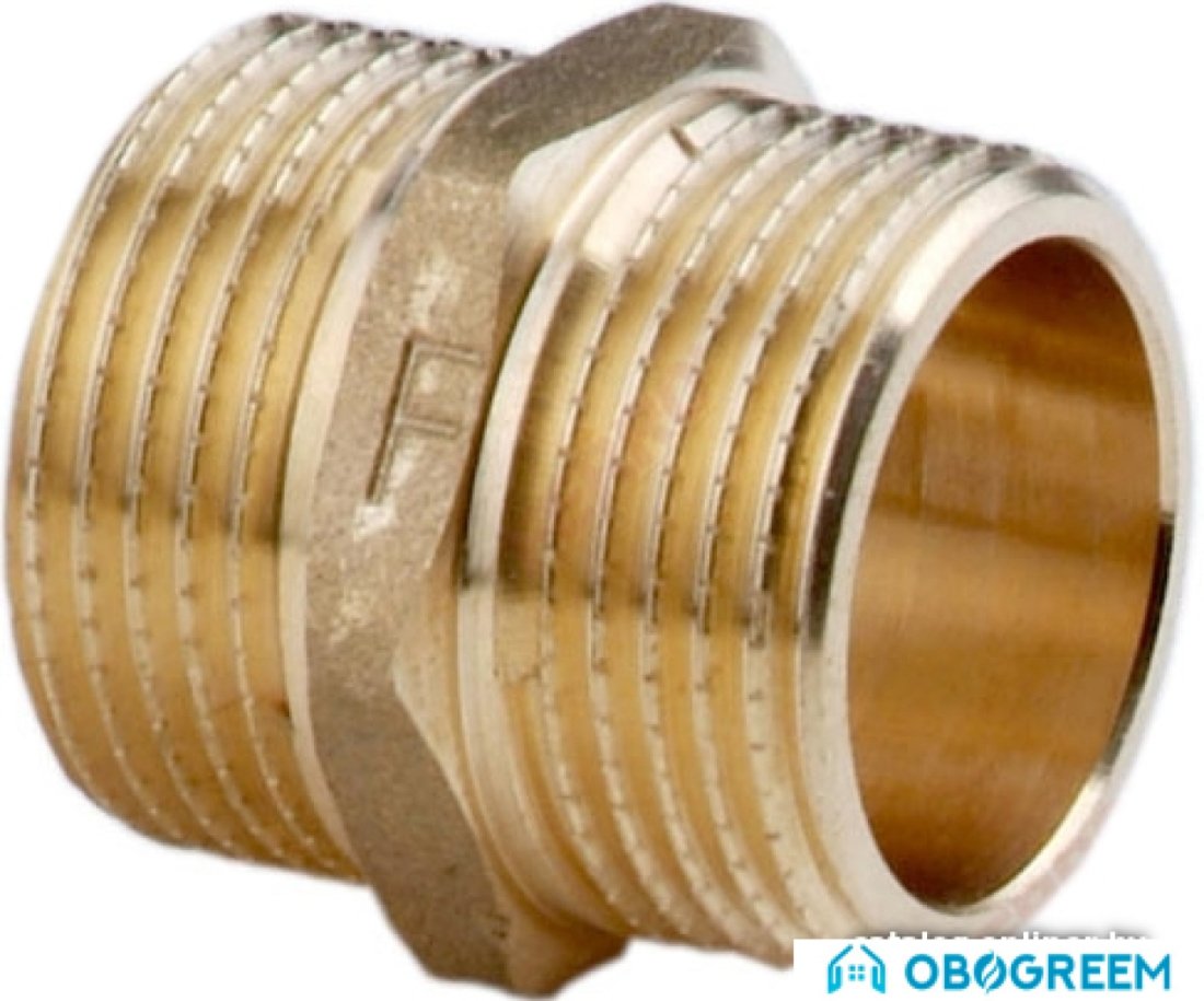 Ferro Нипель прямой латунный 3/4" N04Z