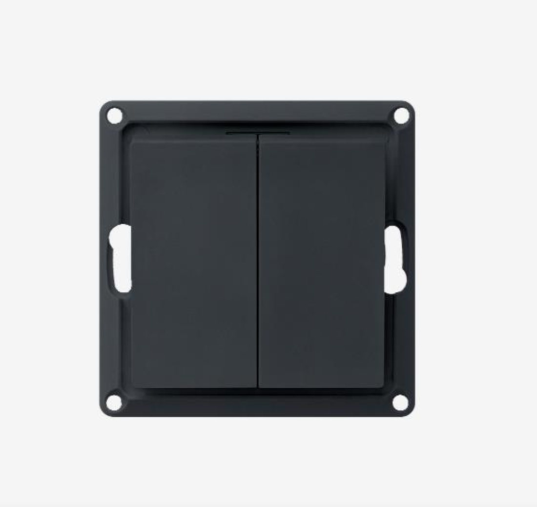 Радиовыключатель HiTE PRO BASE-2F с фиксацией клавиши (белый, бежевый, графит, карбон)