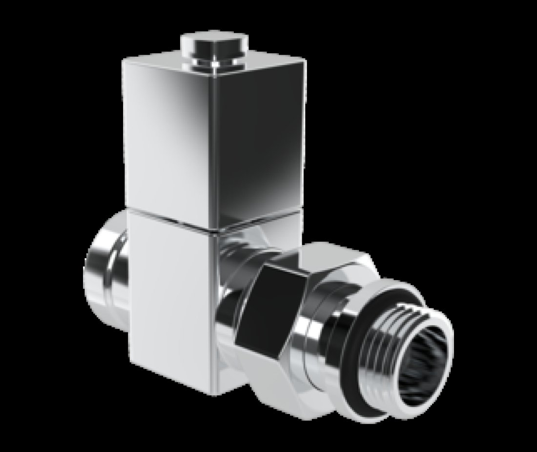 Royal Thermo Вентиль ручной регулировки прямой, CUBE (хром), 1/2" RTE 50.026
