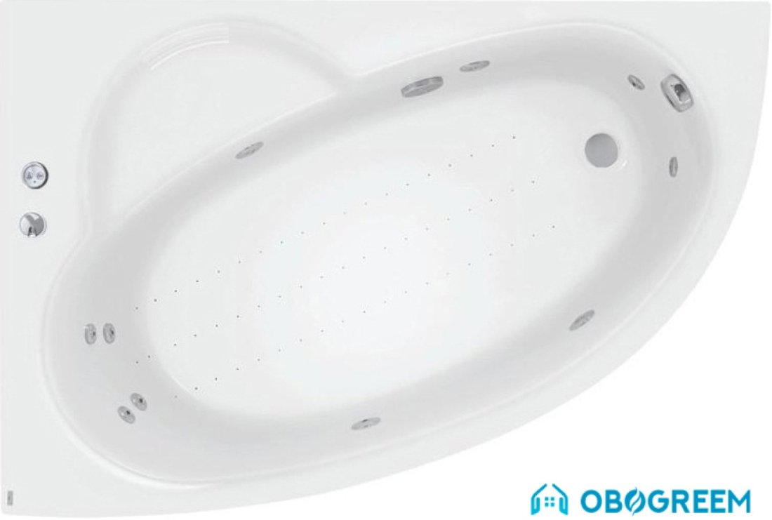Ванна Poolspa Klio Asym 150x100 L Economy 2 PHAC210SO2C0000
