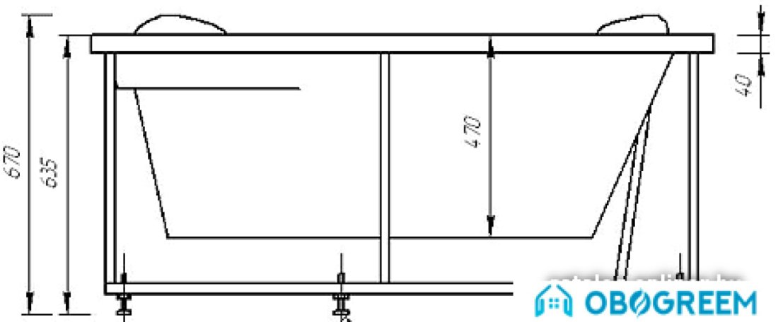 Ванна Aquatek Галатея 135x135