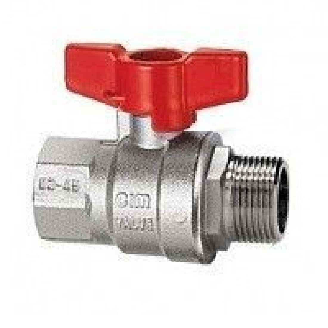 Кран шаровой 301/16 1/2" серии Т16 полнопроходной PN80 BН бабочка Cimberio