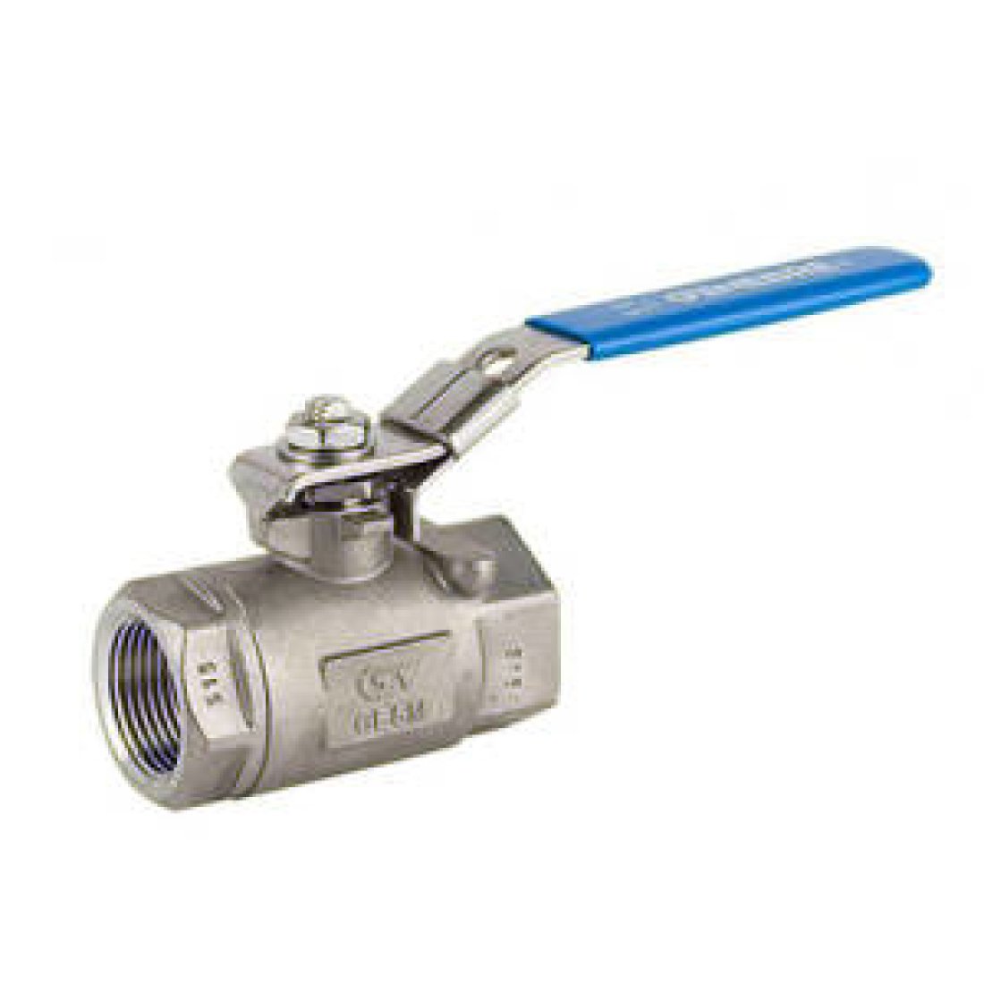Кран шаровой GENEBRE 2008 - 1/2" (ВР/ВР, PN140, Tmax 180°С, ручка-рычаг, цвет синий)