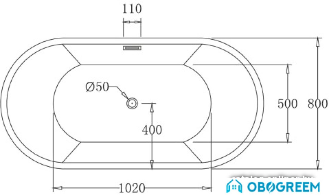 Ванна BelBagno BB70 170x80