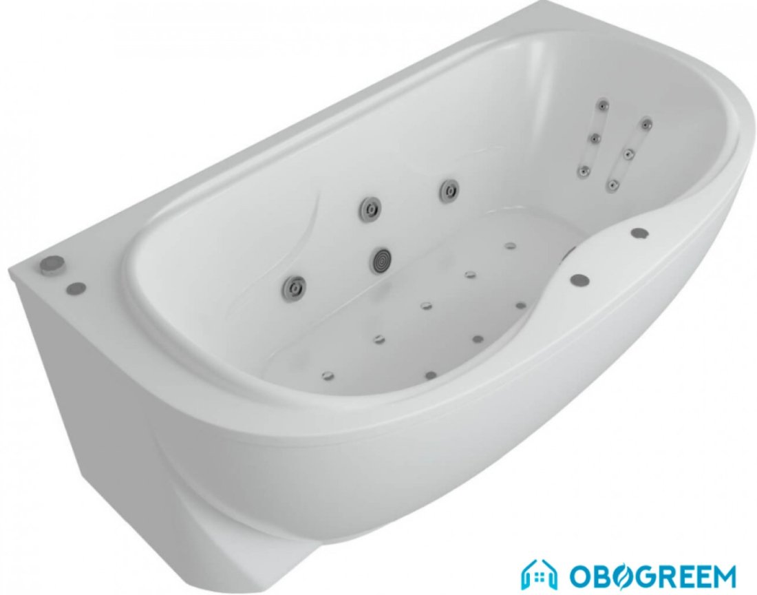 Ванна Aquatek Мелисса 180x95 (с каркасом и экраном)