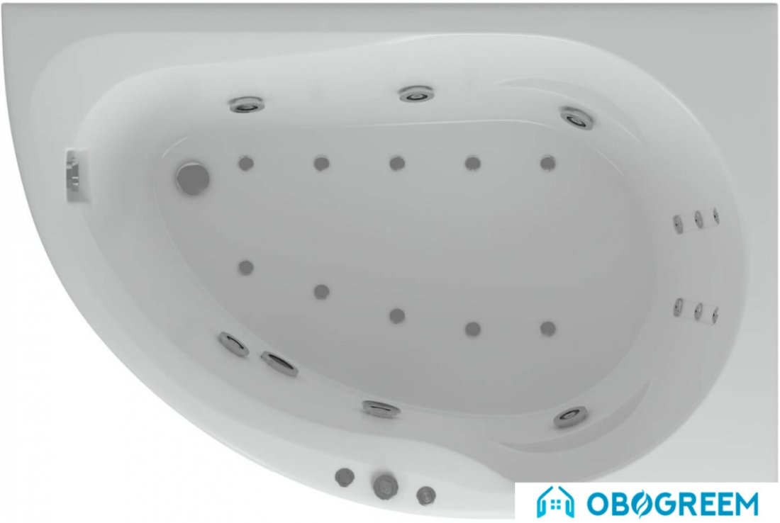Ванна Aquatek Вирго 150x100R (с экраном и каркасом)