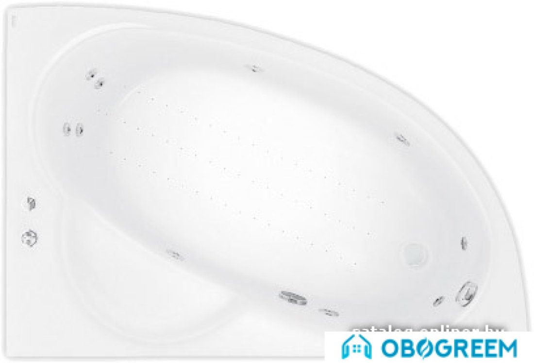 Ванна Poolspa Klio Asym 150x100 R Smart 2 PHAC310ST2C0000