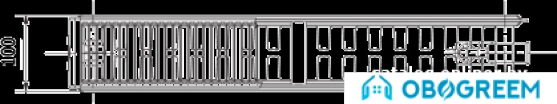 Стальной панельный радиатор Korado Radik VKU тип 22 200x2300