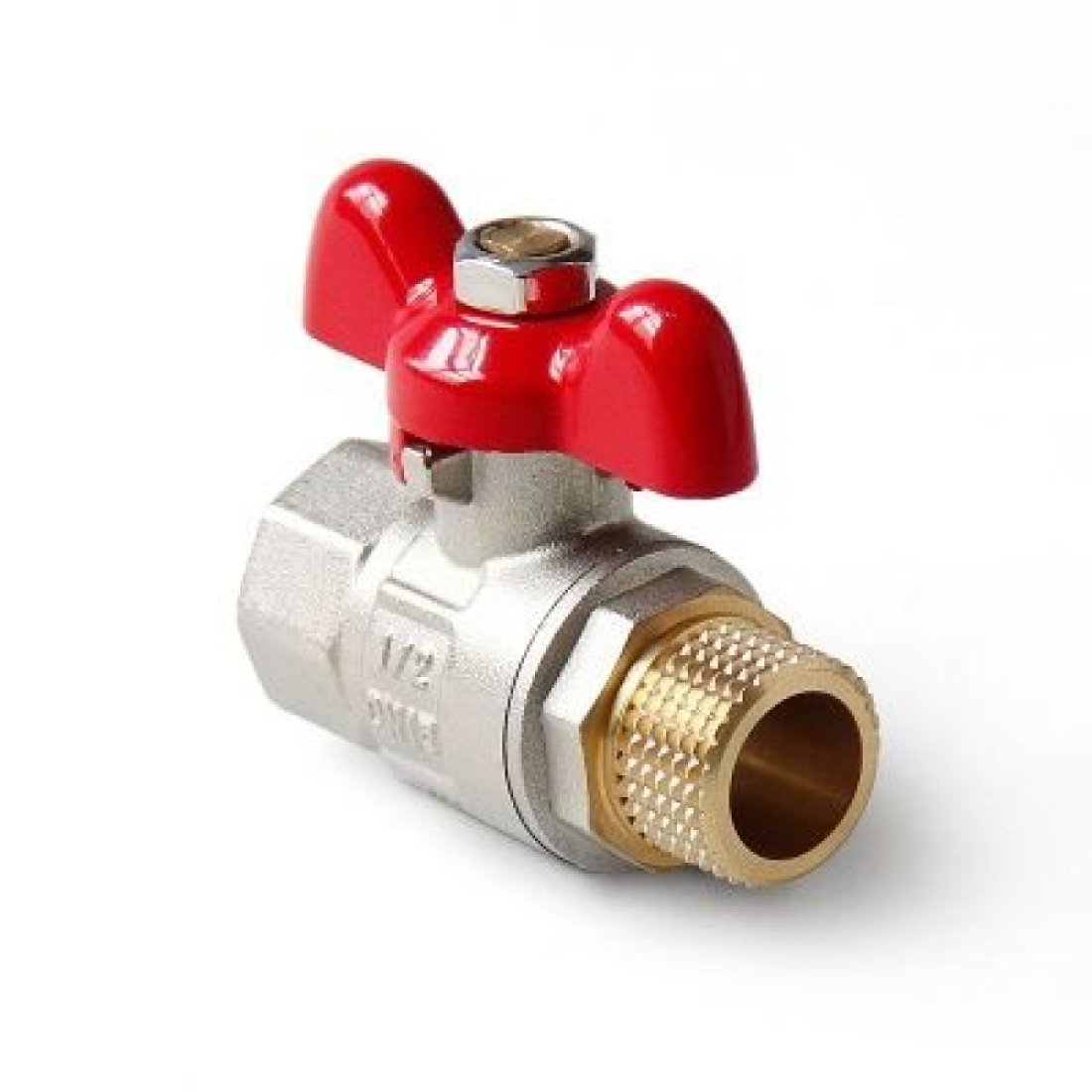 Кран шаровой полнопроходной ручка бабочка, Н-В 1 1/4 Pro Aqua Valves