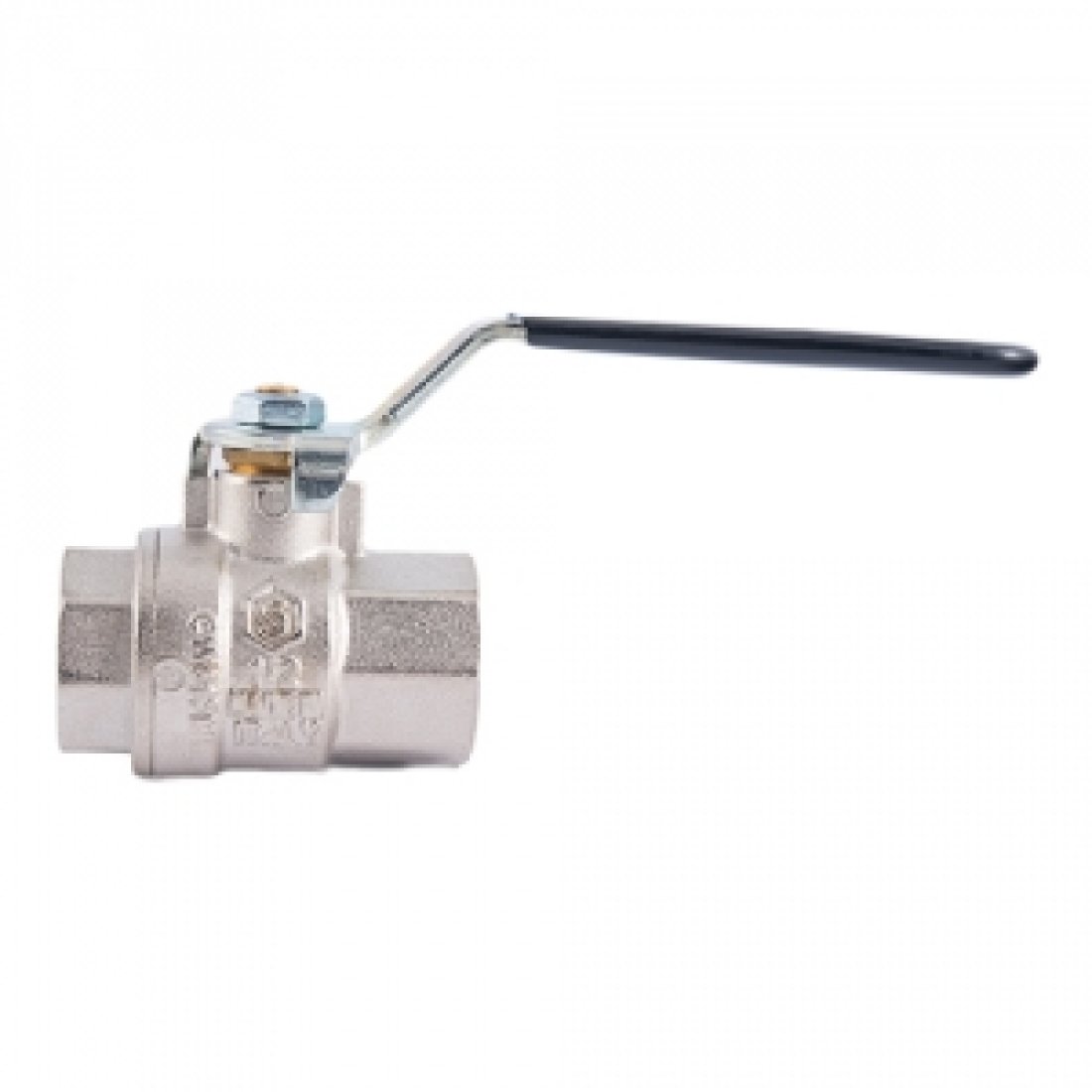 Кран шаровой полнопроходной STOUT - 3/4" (ВР/ВР, PN40, Tmax 150°С, ручка-рычаг черная)
