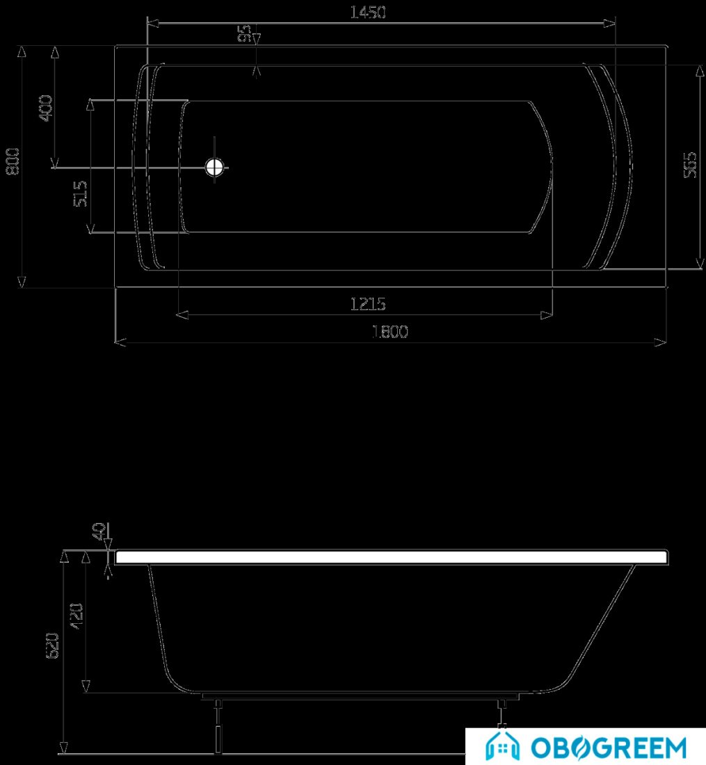 Ванна Roca Linea 180x80 [24T058000]