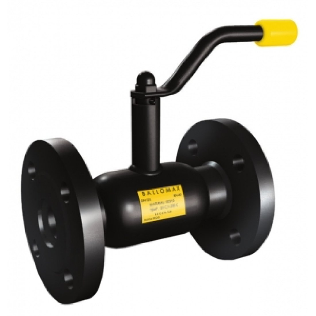 Кран шаровой BROEN BALLOMAX 60 - Ду100 (Фланец/Фланец, PN16, Tmax 150°С, ручка-рычаг)