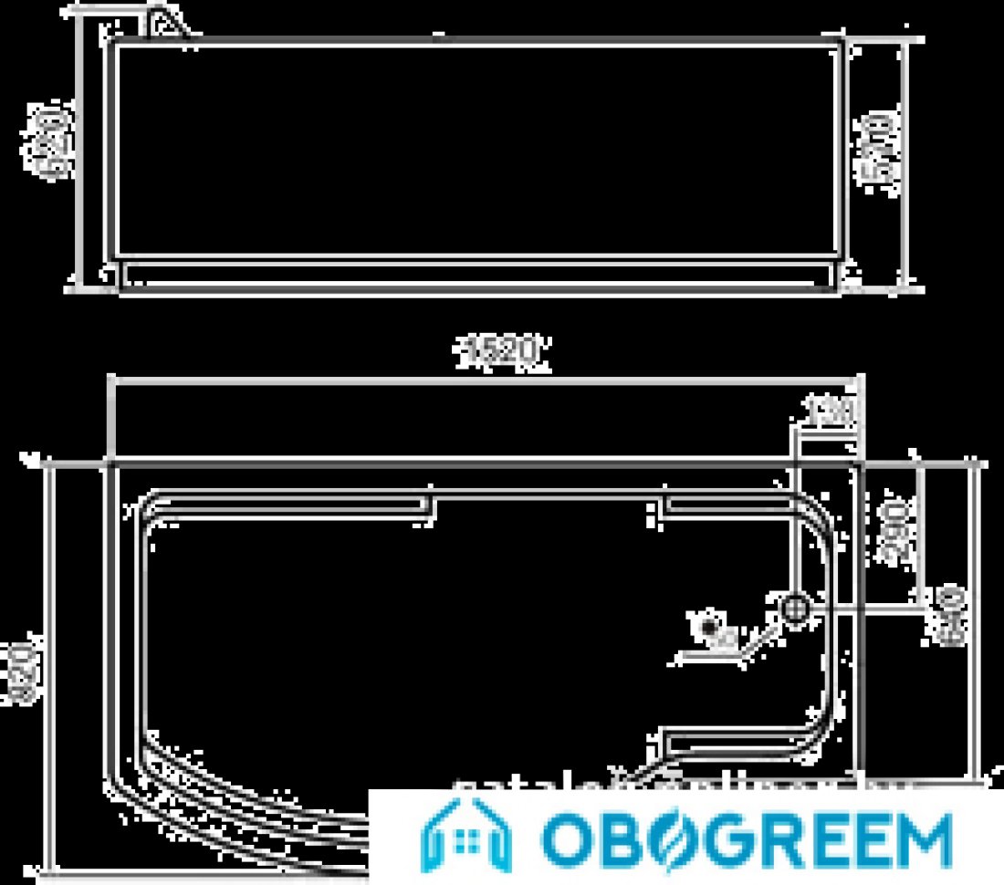 Ванна Gemy G9010 E