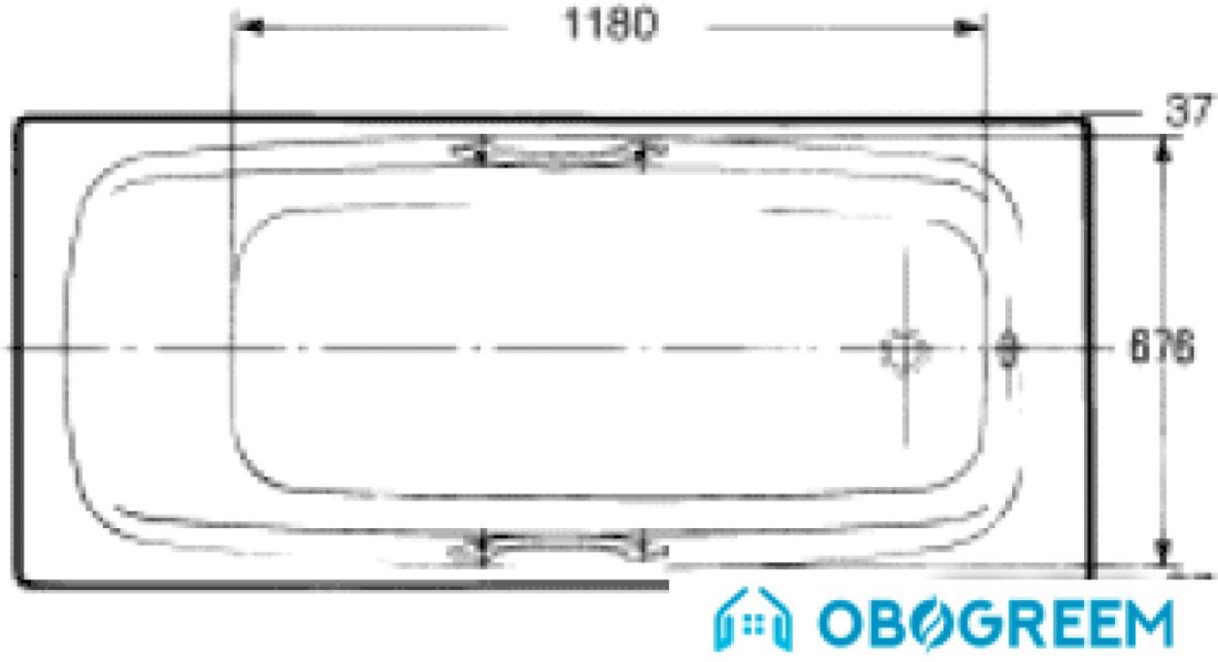 Ванна Jacob Delafon Diapason 170x75 [E2926]