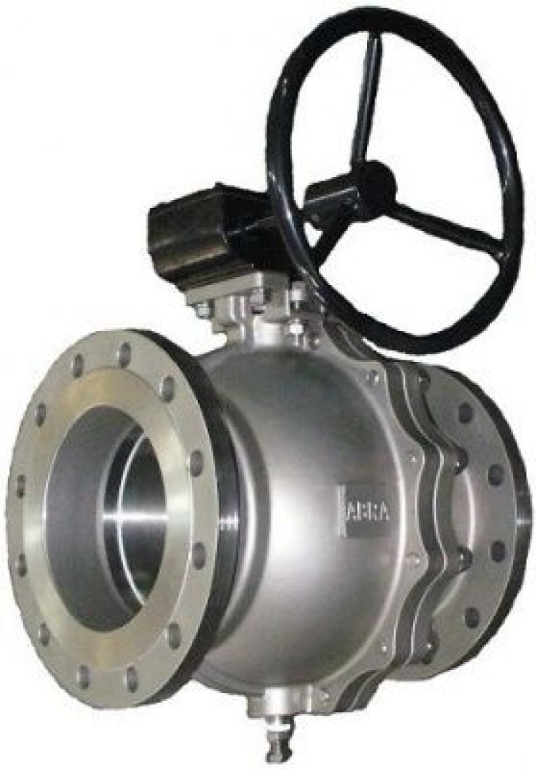 Кран шаровой фланцевый SS316 Тип BV41-Q41F-DIN-2G-200, DN200 PN16, 2-PC с редуктором Abra